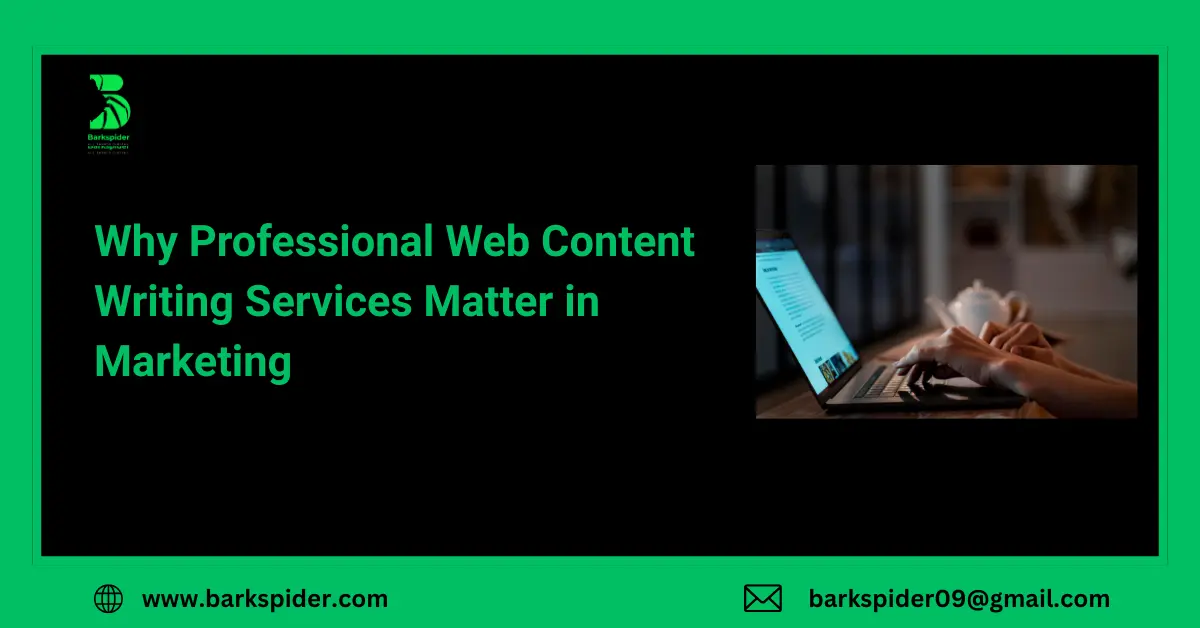 Why Professional Web Content Writing Services Matter in Marketing
